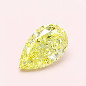 Diamant synthétique de laboratoire de couleur jaune fantaisie, taille poire, 1,09 carat, certifié IGI, pour la fabrication de bijoux - Product Image 3