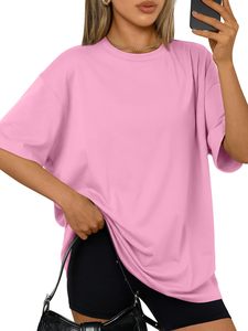 T-shirts amples en coton uni pour hommes et femmes, manches courtes, tendance mode, vêtements de couple, t-shirts personnalisés, couleurs bonbon, hauts d'été - Product Image 4