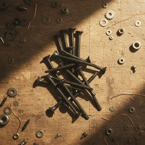 Tornillo para paneles de yeso PDC Modelo 9, clase 8.8, acero al carbono, rosca estándar, punta de perforación, autorroscante, cabeza Pan/Bugle, Phillips Drive - Product Image 1