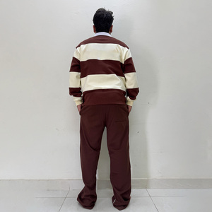 Conjunto Deportivo para Hombre con Efecto Desgastado, Sudadera de Manga Larga de Algodón, Pantalones con Cordón, Corte Holgado, Ropa Casual de Invierno, Estilo Urbano - Product Image 6