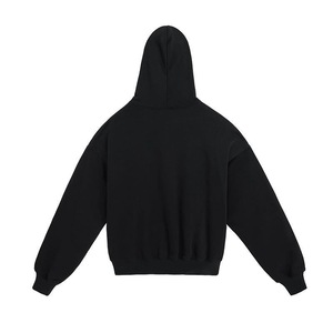 Wholesale Blank 500GSM Heavyweight Cotton Hoodie Oversized <b>Plain</b> Pullover Hooded <b>Sweatshirt</b> for Men - Product Image 5
