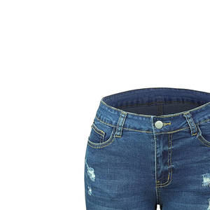 Shorts en jean taille haute pour femmes, style streetwear, coupe courte, sexy, avec déchirures, décontractés, vente en gros - Product Image 3