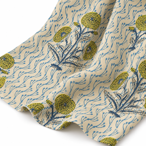 Tela Floral 100% Algodón con Estampado a Mano para Ropa de Cama, Fundas de Edredón y Diseños Personalizados - Product Image 6