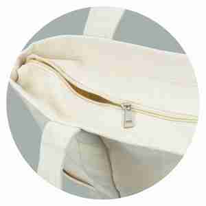 Bolsa de Compras Reutilizable de Lona de Algodón Reciclado Ecológica con Logotipo Personalizado - Product Image 3