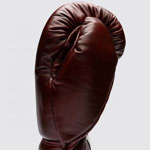 Guantes de Boxeo de Alta Calidad Personalizados, 100% Cuero Genuino, Cierre con Cordones Antideslizantes, Guantes de Muay Thai y Sanda para Artes Marciales - Product Image 3