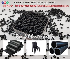 High Quality Black <b>Masterbatch</b> Carbon Black for PE PP Film Injection Blow Molding CPI Brand Pellet/Granule Shape - Product Image 1