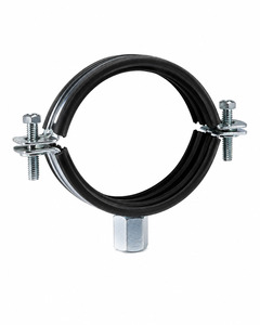 80NB 3" Serre-tube fendu robuste en acier galvanisé de haute qualité, revêtu de caoutchouc EPDM, avec support de suspension - Product Image 2