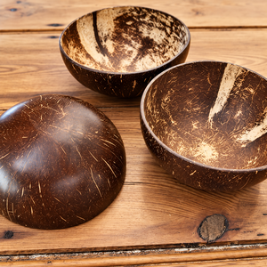 Tazón de Cáscara de Coco Orgánico para Servir Alimentos / Producto Ecológico Hecho a Mano para Comer / Solución Sin Plástico / Ms. Alina - Product Image 6