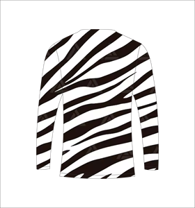 Abstract <b>Zebra</b> Stripe Long Sleeve Athletic <b>Shirt</b> Breathable Fitness Performance Tee - Product Image 5