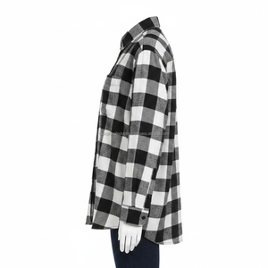 <b>Men's</b> Flannel <b>Shirt</b> Plaid Long Sleeve Custom OEM Wholesale - Product Image 3