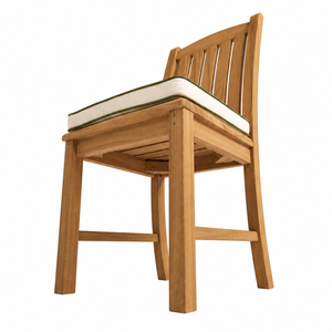 Silla de Comedor de Madera de Teca Sólida para Exteriores, Modelo Astera, Respaldo Recto, Asiento Acolchado, Resistente a la Intemperie, para Hoteles y Resorts - Product Image 4