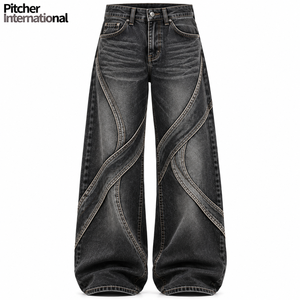 Wholesale mens <b>dark</b> wash <b>jeans</b> Custom mens <b>dark</b> wash <b>jeans</b> <b>Dark</b> wash <b>jeans</b> <b>Indigo</b> Cotton Denim Low MOQ - Product Image 5