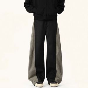 Pantalones Casuales para Hombre, Diseño de Primera Calidad, Algodón y Poliéster, Nuevo Estilo, Color Sólido, Ropa Urbana, Cintura Elástica, Lona - Product Image 1
