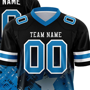 Maillot de football américain personnalisé haut de gamme en maille respirante – Tenue de sport professionnelle pour équipe, vêtements athlétiques personnalisables - Product Image 3
