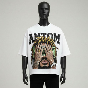 Men's Oversized <b>White</b> <b>T</b>-<b>Shirt</b> Solid Street Style O-Neck Short Sleeve 100% Cotton Jersey Breathable Quick Dry - Product Image 2