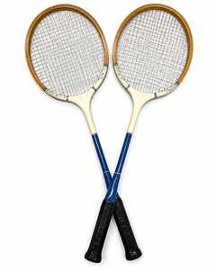 Raqueta de Bádminton de Madera Unisex Personalizable en Todos los Tamaños y Colores, con Empuñadura Suave Antideslizante, Red Resistente y Logotipo Personalizado - Product Image 1