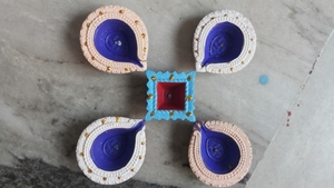Lámpara de aceite de arcilla india hecha a mano para la decoración del festival Diwali y ceremonias religiosas |   Fabricante Mayorista a Granel - Product Image 2