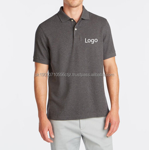 Camisetas de Jersey de Poliéster Sólido de Corte Regular para Hombre al por Mayor, Opciones de Manga Corta Personalizadas OEM para Golf - Product Image 4
