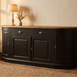 Cómoda Moderna Erlin de Madera Maciza de Teca, Diseño Lineal y Elegante, Acabado Natural, Mueble de Almacenamiento Resistente para Dormitorio, Sala de Estar o Estilo Rústico - Product Image 2