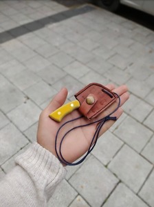 Couteau de chasse artisanal en acier inoxydable à pointe tombante, pendentif de collier, qualité industrielle, taille et épaisseur personnalisables, outil de survie - Product Image 2