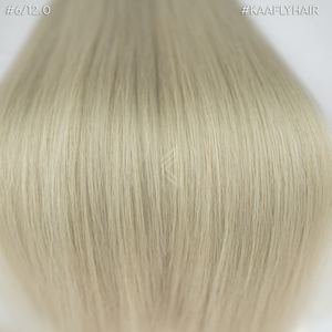 Extensiones de cabello humano de la mejor calidad 15A Extensiones de cabello humano de punta plana de queratina duraderas - Product Image 2