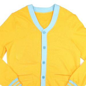 Custom Women's Winter Vintage-Inspired Casual V-neck <b>Thick</b> <b>Cardigan</b> Sweater School Colors Knitwear Embroidered Front - Product Image 3