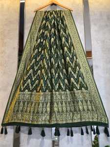 Dupatta en Georgette Pure Khadi Bandhej Leheriya, Collection de Dupatta Traditionnelle Ethnique de Créateur pour Mariage, Fête et Cérémonie - Product Image 6
