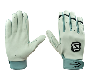 High Quality BRUCE <b>BOLT</b> Style Batting Long Cuffs Gloves for Baseball Premium Cabretta Leather - Product Image 1