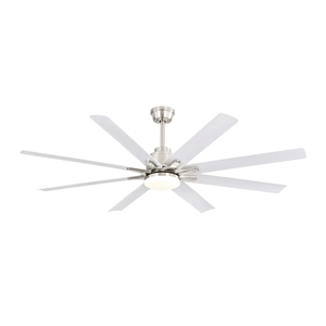Ventilatore da Soffitto LED Moderno da 66 Pollici con Luce Dimmerabile, 8 Pale in ABS, Telecomando, Motore DC Reversibile per Casa e Ufficio - Product Image 2