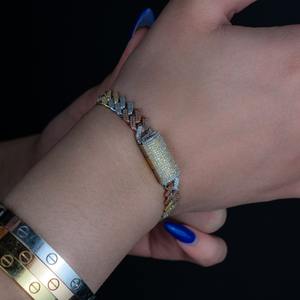 Pulsera de Moissanita para Hombre y Mujer, Plata 925, Diseño Cubano Iced Out, Joyería de Lujo Hip Hop, Colección de Regalo - Product Image 4