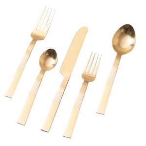 Manufacturer Supplier Best Price Metal Flatware <b>Set</b> for Restaurants Stainless Steel <b>Spoon</b> and <b>Knife</b> Cutlery for Parties - Product Image 1