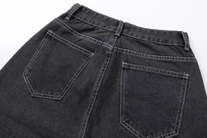 Jean ample pour garçon, coupe décontractée, denim de haute qualité, style déchiré, design personnalisé, pantalon en jean ample - Product Image 5