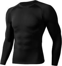 Haut de sport à manches longues pour homme, idéal musculation et gym, coupe ajustée, ourlet effilé, séchage rapide, absorbant la transpiration - Product Image 4
