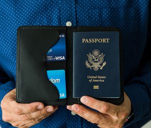 Full Grain Leather <b>Passport</b> Holder Luxury Travel <b>Wallet</b> Genuine Leather <b>Passport</b> Case Custom Logo LPH-0315 - Product Image 3