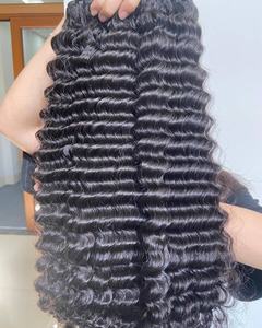 Vip Precio de lujo calidad envío rápido hinchable rizado extensiones de cabello vietnamita proveedor de cabello virgen pelucas delanteras de encaje completo sin pegamento - Product Image 3