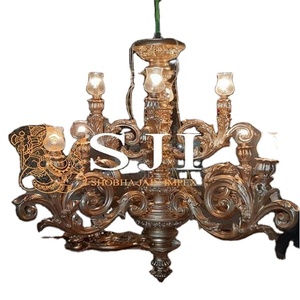 Wooden Golden Chandelier Professional Modern Classic Style for Hanging <b>Wedding</b> Decorations - Product Image 1