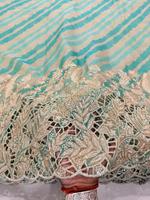 Tissu de luxe en soie Zari brodé floral, tissu indien pour mariage, textile ethnique de créateur, matière pour Saree, Lehenga, Dupatta, robe