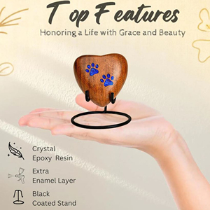 Custom Engraved Wooden Cremation Urn Solid Hardwood Funeral Urn for Adults by AYAANS - Product Image 3