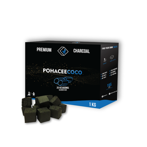 Briquetas de Carbón de Coco Negro sin Chispas para Fumar Narguile, Muestra Gratis a EE. UU. - Product Image 1