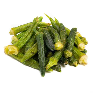 Okra frit premium du Vietnam, morceaux croustillants, collation végétale, sachet de 250g pour la restauration - Product Image 3