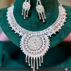 Conjunto de Joyería de Aleación Chapada en Oro/Plata con Circonitas, Inspirado en la Moda Africana India, el Mejor Regalo de Moda para Mujer, Aniversario 2024 - Product Image 1