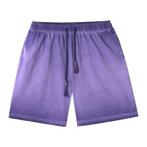 Pantalones Cortos Deportivos Casuales de Verano para Hombre, 180 g/m², Spandex/Algodón Orgánico, con Cordón Ajustable, Marca de Moda, Tejido Grueso Lavado, Venta al por Mayor - Product Image 4