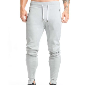 Pantalon de jogging formel pour homme en toile avec poches, taille mi-haute élastique, léger, en polyester et coton, coupe large - Product Image 3