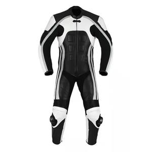 Traje de Motocicleta de Cuero Personalizado para Conductores de Talla Grande - Impermeable, Cortavientos, Transpirable, Ignífugo, Anti-UV, Ropa Deportiva de Carreras - Product Image 3