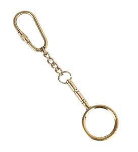 พวงกุญแจแว่นขยายโลหะทองเหลืองเก๋ไก๋สไตล์วินเทจสำหรับกุญแจบ้าน จักรยาน สำนักงาน - Product Image 2