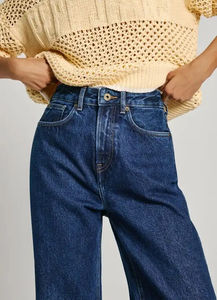 Jeans Anchos de Mezclilla Vintage Lavada de Alta Calidad para Mujer con Logotipo Personalizado – Pantalones de Moda de Pierna Ancha Estilo Urbano - Product Image 6