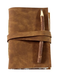 Camelon Exports Customized Sublimation Notebooks Rustic Charm Decorative Faux <b>Leather</b> <b>Strip</b> Stitched Spine Hard Cover - Product Image 1