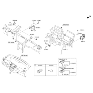 Llaves, Control Remoto y Fob para Auto Nuevo Carnival 95480A9050 - Product Image 2