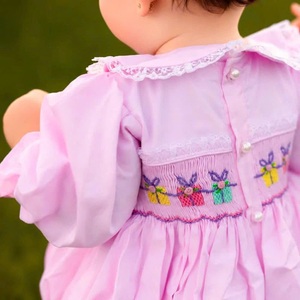 Vestido Dulce de Otoño para Bebés Niñas, Ropa de Bebé Súper Linda de Manga Larga para Primavera y Otoño, Mono Ajustado - Product Image 3