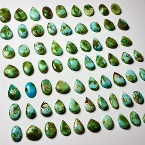 Turquoises dorées naturelles du Sonoran, pierres précieuses en vrac, formes variées, cabochons polis, fabrication de bijoux, vente en gros - Product Image 3